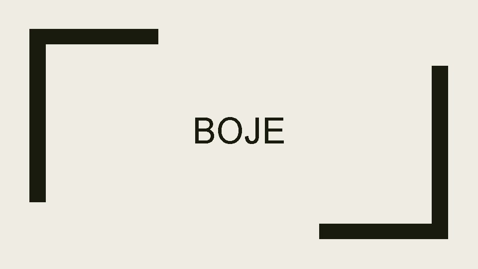 BOJE 