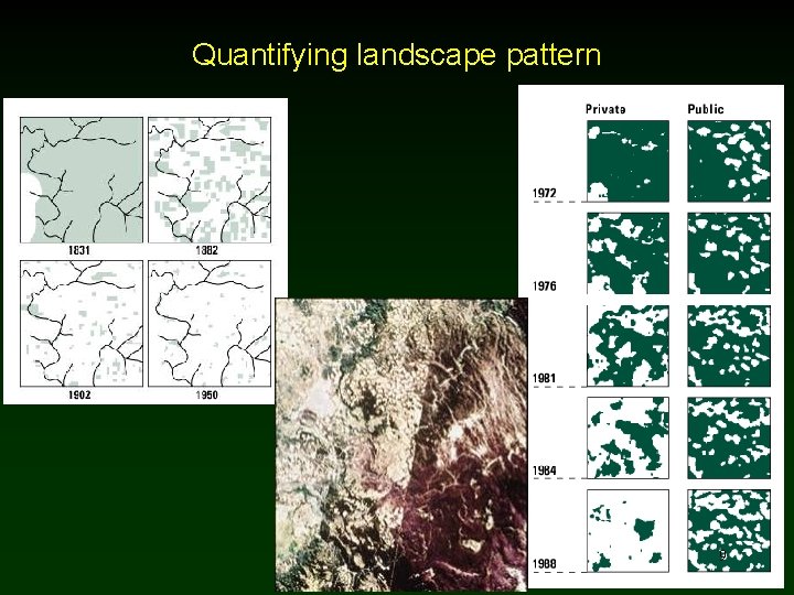 Quantifying landscape pattern 9 9 