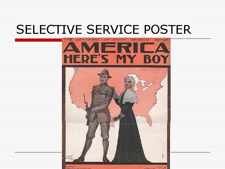 SELECTIVE SERVICE POSTER 