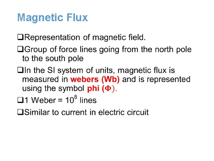 Magnetic Flux q Magnetic Flux q