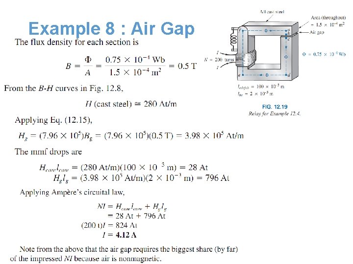Example 8 : Air Gap Example 8 : Air Gap
