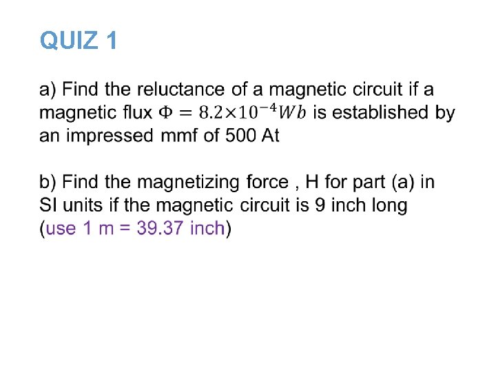QUIZ 1 q QUIZ 1 q
