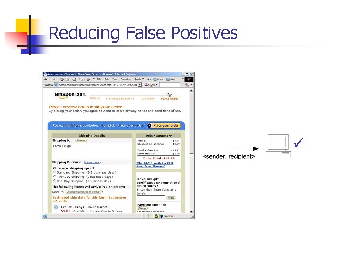 Reducing False Positives 