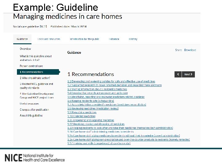 Example: Guideline 