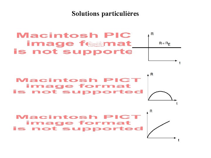 Solutions particulières 