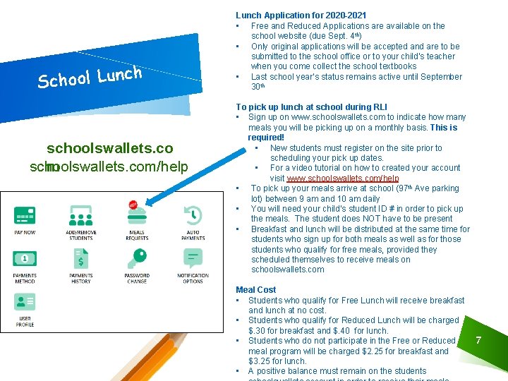 ch n u L l o o h c S schoolswallets. co m schoolswallets.