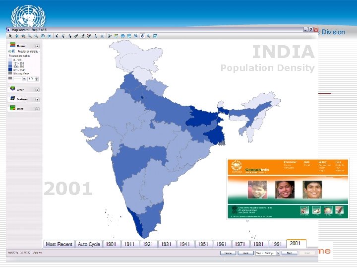 INDIA Population Density 2001 INDIA Population Density 2001