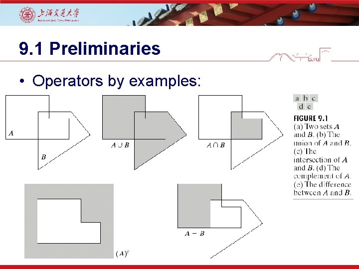 9. 1 Preliminaries • Operators by examples: 