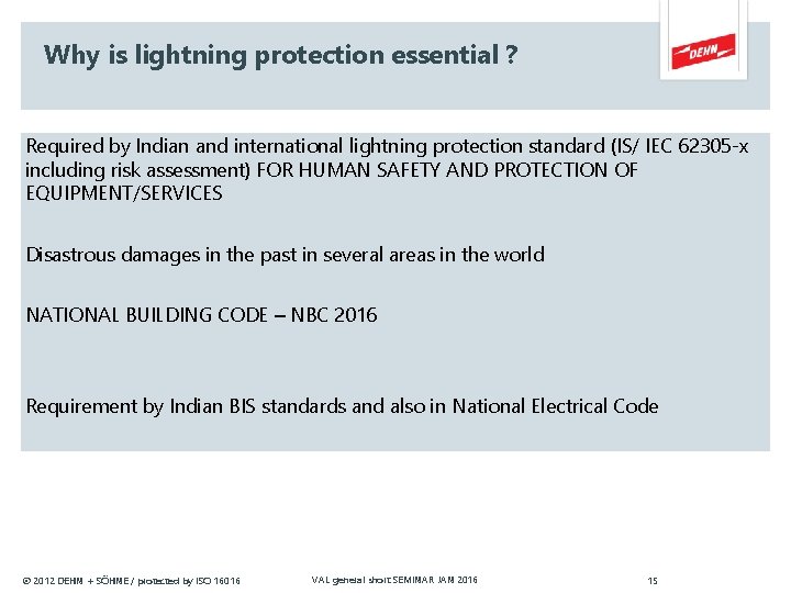 Why is lightning protection essential ? Required by Indian and international lightning protection standard