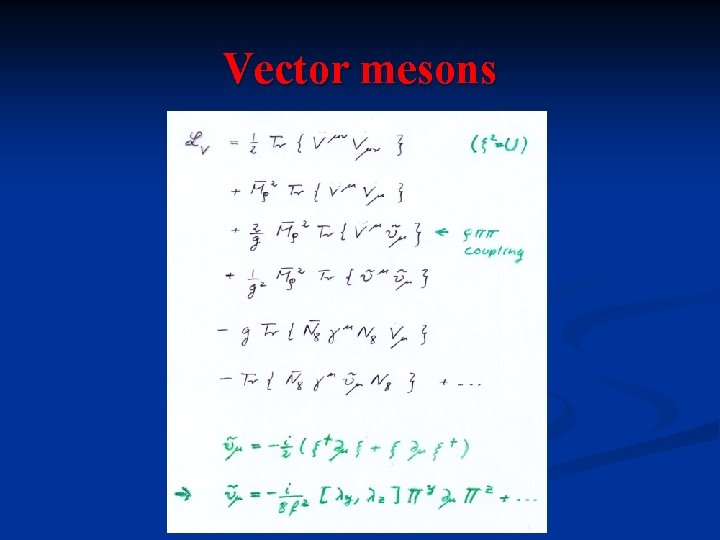 Vector mesons 