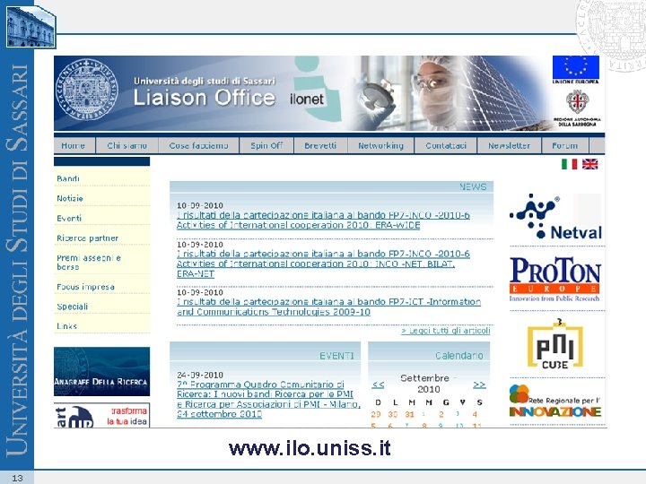 www. ilo. uniss. it 13 