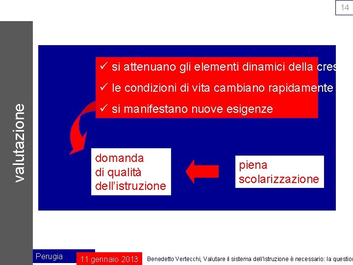 14 ü si attenuano gli elementi dinamici della crescita ü le condizioni di vita