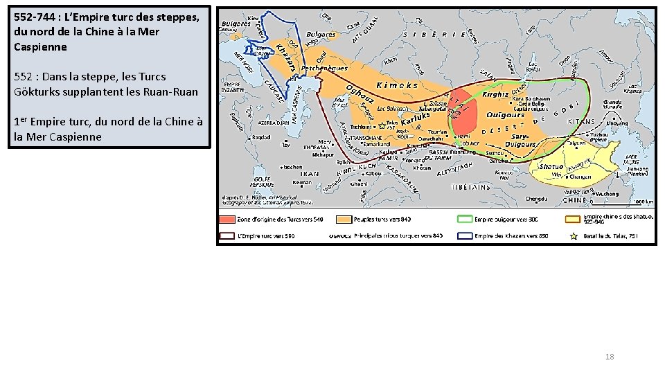 552 -744 : L’Empire turc des steppes, du nord de la Chine à la