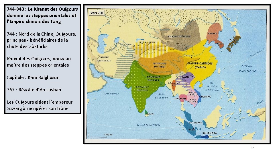 744 -840 : Le Khanat des Ouïgours domine les steppes orientales et l’Empire chinois