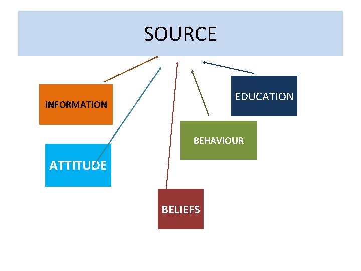 SOURCE EDUCATION INFORMATION BEHAVIOUR ATTITUDE BELIEFS 