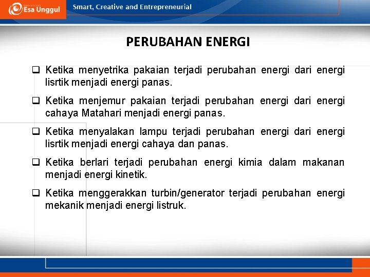 Perubahan Energi Dalam