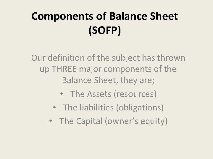 Finance Developing And Understanding A Balance Sheet Overview