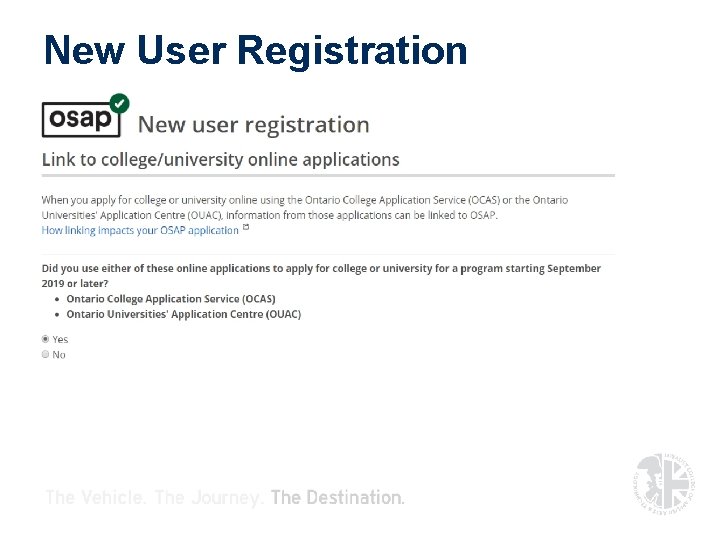 New User Registration New User Registration