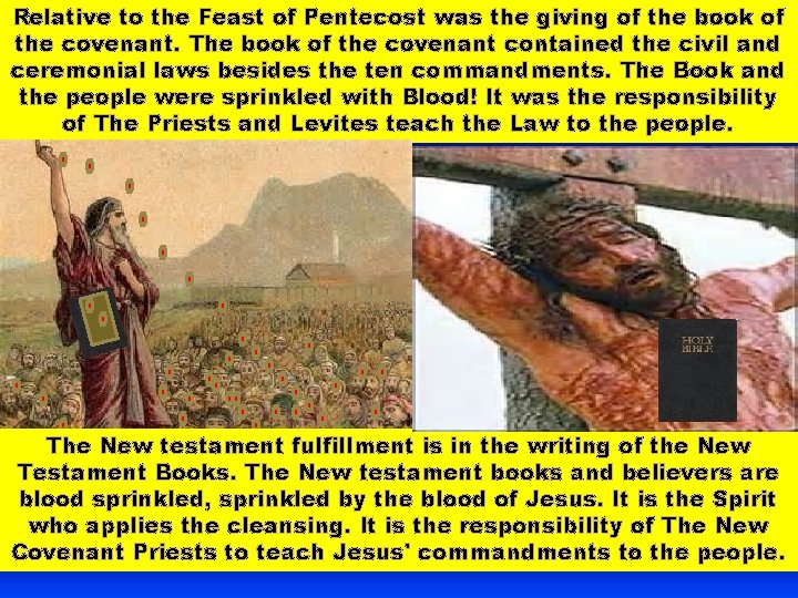 Relative to the Feast of Pentecost was the giving of the book of the