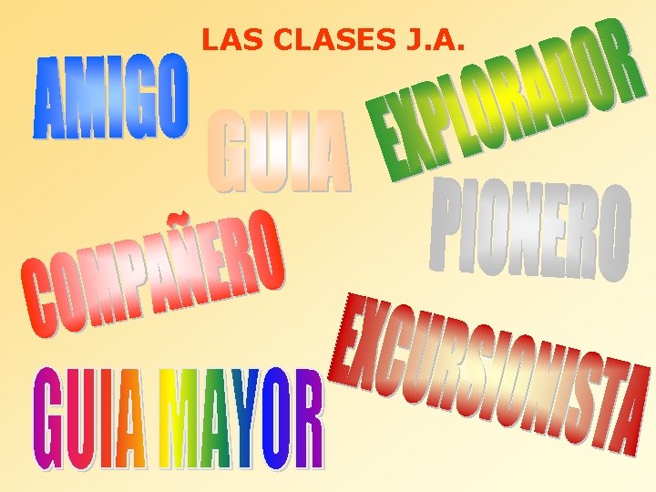 LAS CLASES J. A. 