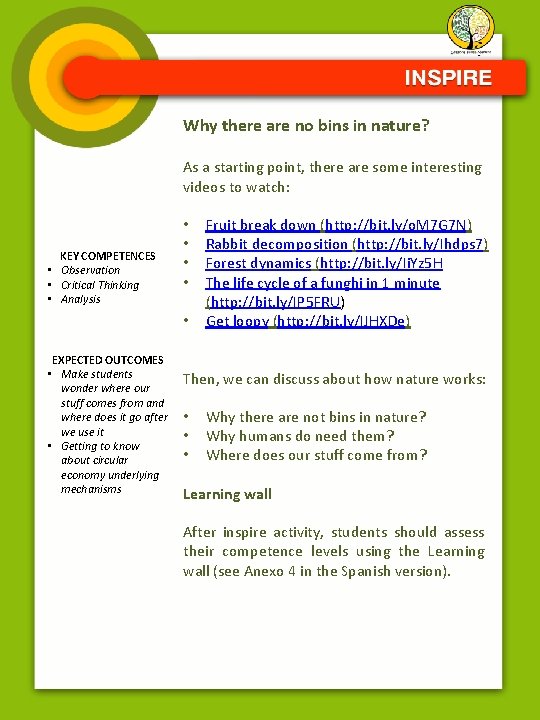 Why there are no bins in nature? As a starting point, there are some