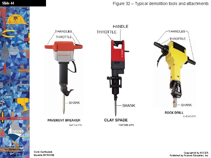 Slide 44 National Center for Construction Education and Research Figure 32 – Typical demolition