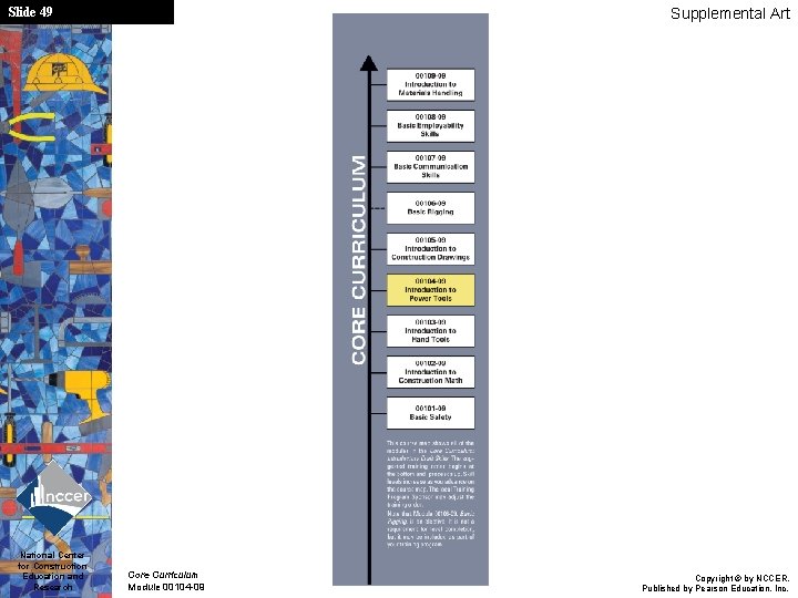 Slide 49 National Center for Construction Education and Research Supplemental Art Core Curriculum Module