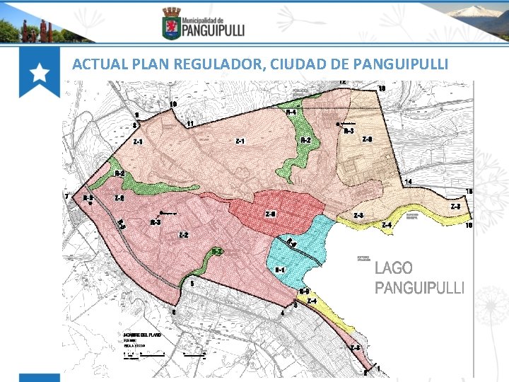 ACTUAL PLAN REGULADOR, CIUDAD DE PANGUIPULLI 