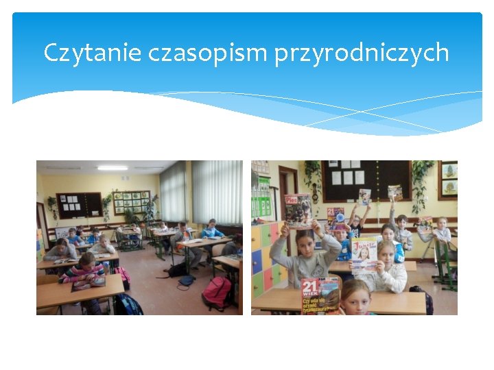 Czytanie czasopism przyrodniczych 