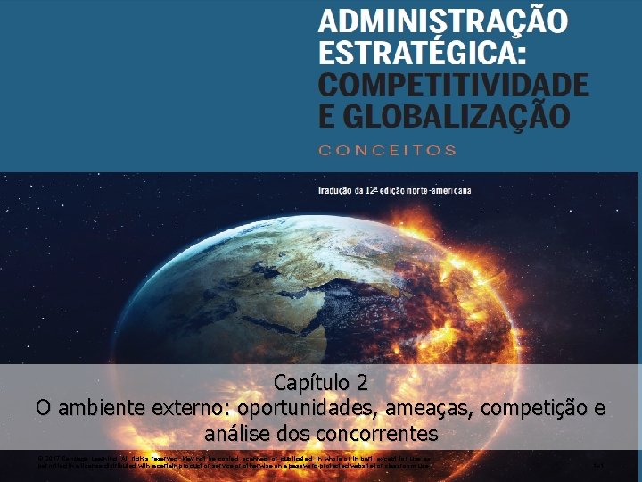 Capítulo 2 O ambiente externo: oportunidades, ameaças, competição e análise dos concorrentes © 2017