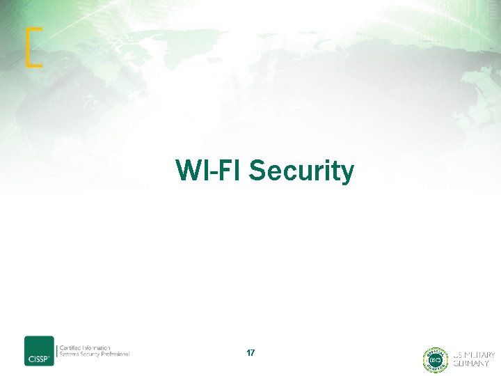  WI-FI Security 17 