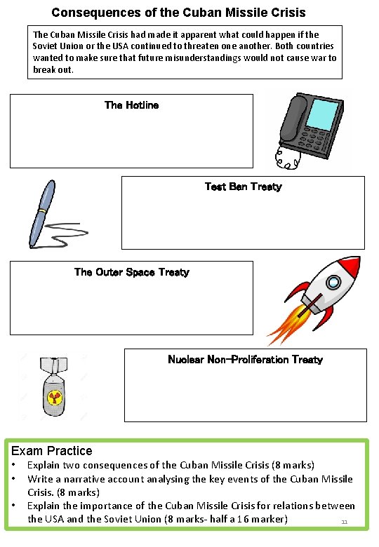 Consequences of the Cuban Missile Crisis The Cuban Missile Crisis had made it apparent