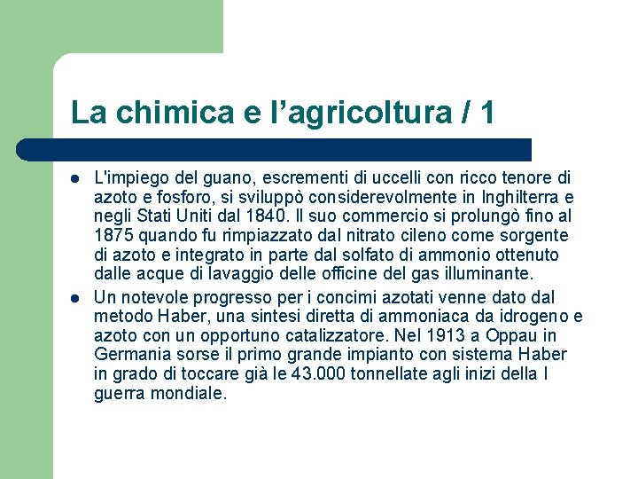 La chimica e l’agricoltura / 1 l l L'impiego del guano, escrementi di uccelli