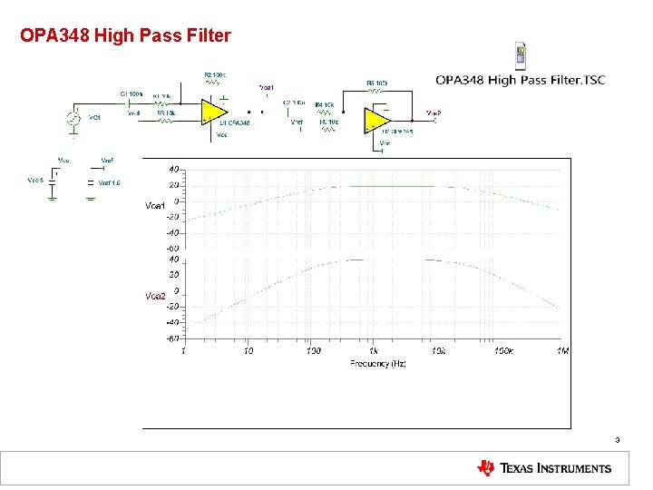 OPA 348 High Pass Filter 3 