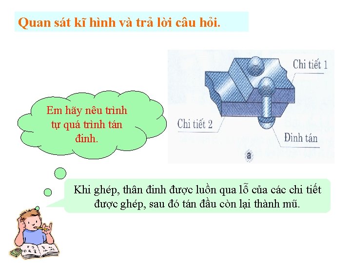 Quan sát kĩ hình và trả lời câu hỏi. Em hãy nêu trình tự