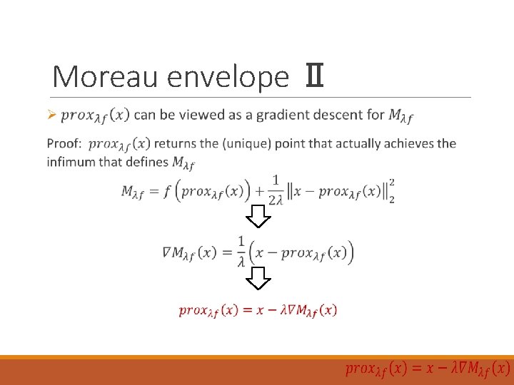 Moreau envelope Ⅱ 