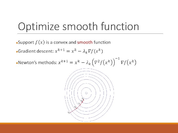 Optimize smooth function 