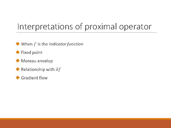 Interpretations of proximal operator 