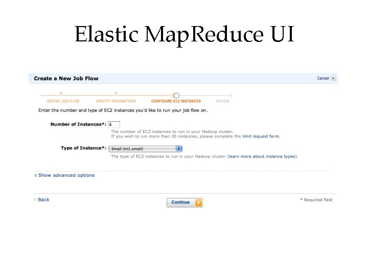 Elastic Map. Reduce UI 