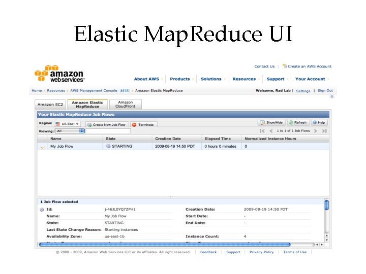 Elastic Map. Reduce UI 