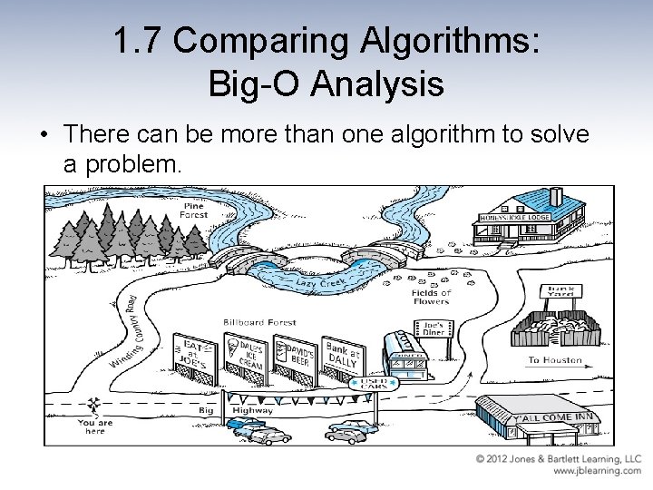 1. 7 Comparing Algorithms: Big-O Analysis • There can be more than one algorithm
