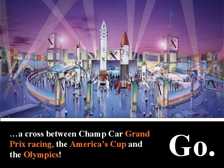 …a cross between Champ Car Grand Prix racing, the America’s Cup and the Olympics!