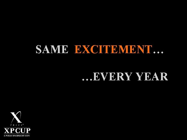 SAME EXCITEMENT… …EVERY YEAR 