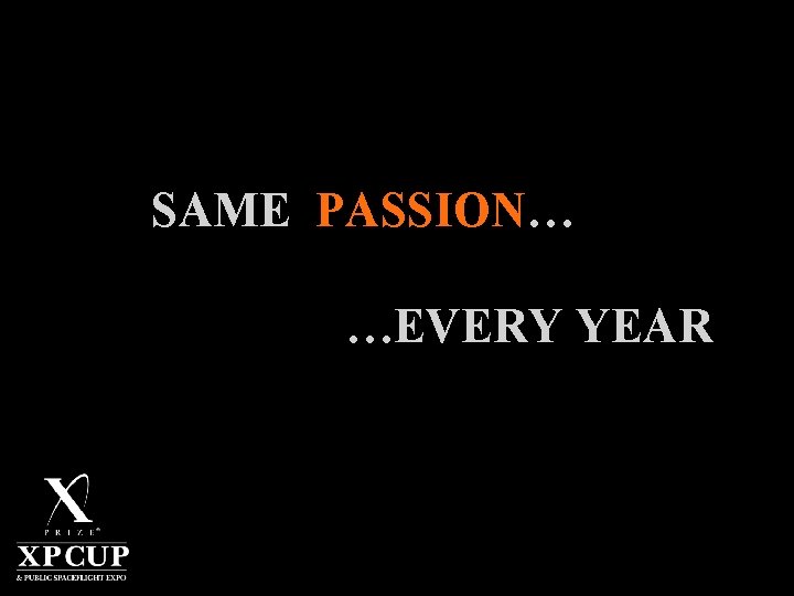 SAME PASSION… …EVERY YEAR 