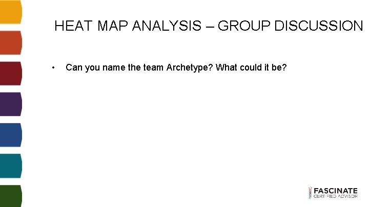 HEAT MAP ANALYSIS – GROUP DISCUSSION • Can you name the team Archetype? What HEAT MAP ANALYSIS – GROUP DISCUSSION • Can you name the team Archetype? What