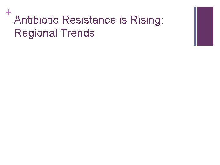 + Antibiotic Resistance is Rising: Regional Trends 