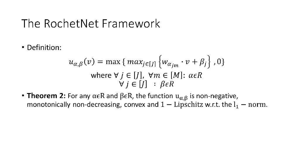 The Rochet. Net Framework • 