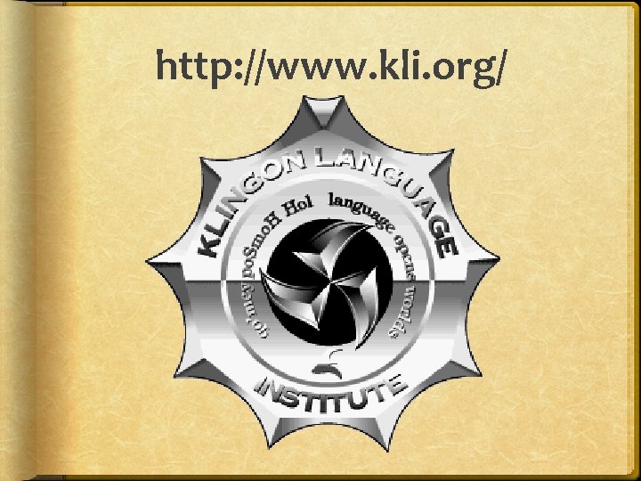 http: //www. kli. org/ 