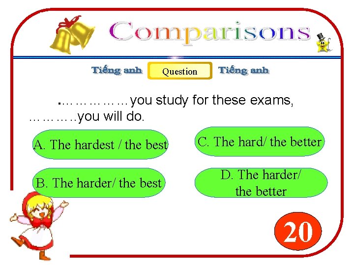 Question . ……………you study for these exams, ………. . you will do. A. The Question . ……………you study for these exams, ………. . you will do. A. The