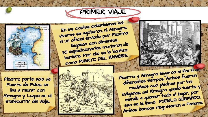 PRIMER VIAJE nas los ia b m lo o o, stas c En las